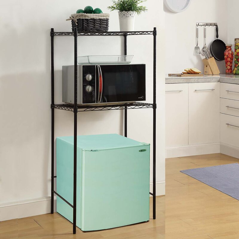 OIA Microwave and Mini-Fridge Storage Rack & Reviews | Wayfair